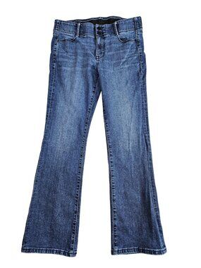 Apt. 9 Bootcut Jeans Womens 14 Blue Med Wash High Rise Stretch Double Button